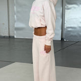Wide Leg Sweatpants - Bunny Pink 2.0