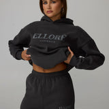 Boxy Oversized Hoodie - Vintage Black