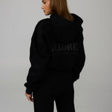 Boxy Oversized Hoodie - Black