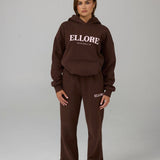 Flare Sweatpants - Chocolate In Marshmallow