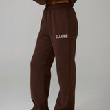 Flare Sweatpants - Chocolate In Marshmallow