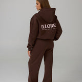 Flare Sweatpants - Chocolate In Marshmallow