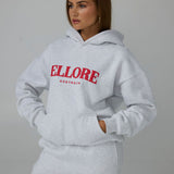 Boxy Oversized Hoodie - Marle in Red