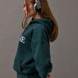 Boxy Oversized Hoodie - Forest