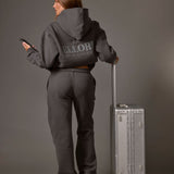 Boxy Oversized Hoodie - Vintage Black