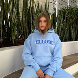Boxy Oversized Hoodie - Sky Blue Puff