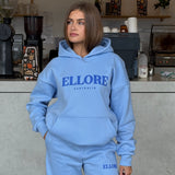 Boxy Oversized Hoodie - Sky Blue Puff