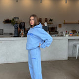 Flare Sweatpants  - Sky Blue Puff