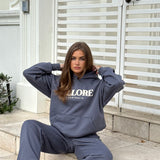 Flare Sweatpants  - Gunmetal Puff