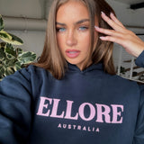 Boxy Oversized Hoodie - Midnight Pink